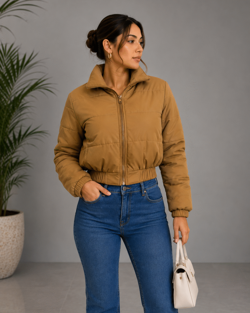 Casaca Puffer Camell