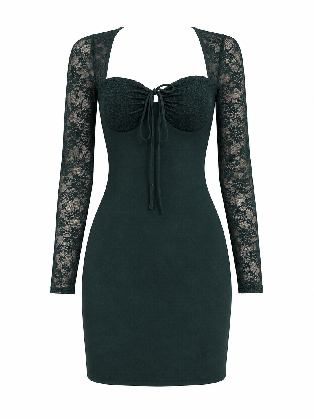 Vestido Clara- Verde petroleo - Imagen 2