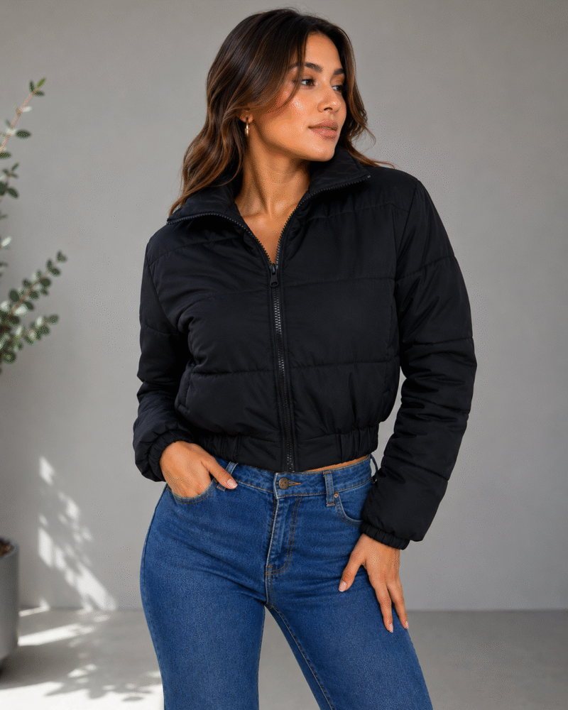 Casaca Puffer Negro